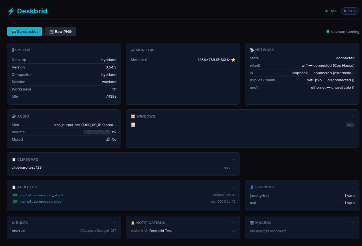Deskbrid preview