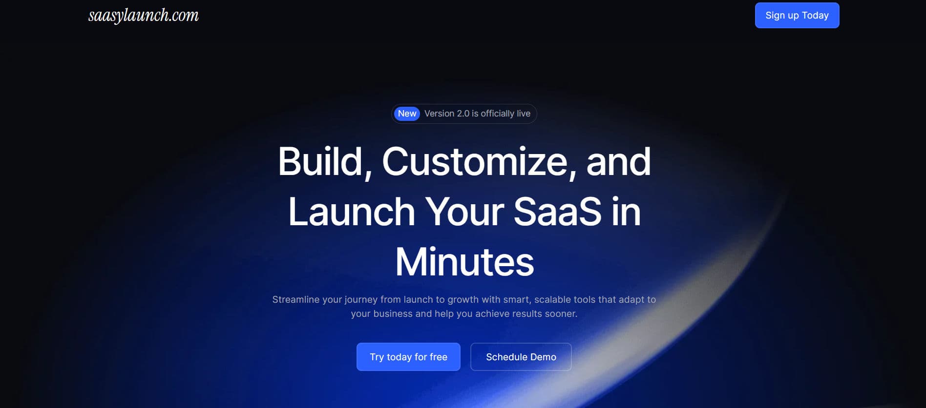 Saasy Launch preview