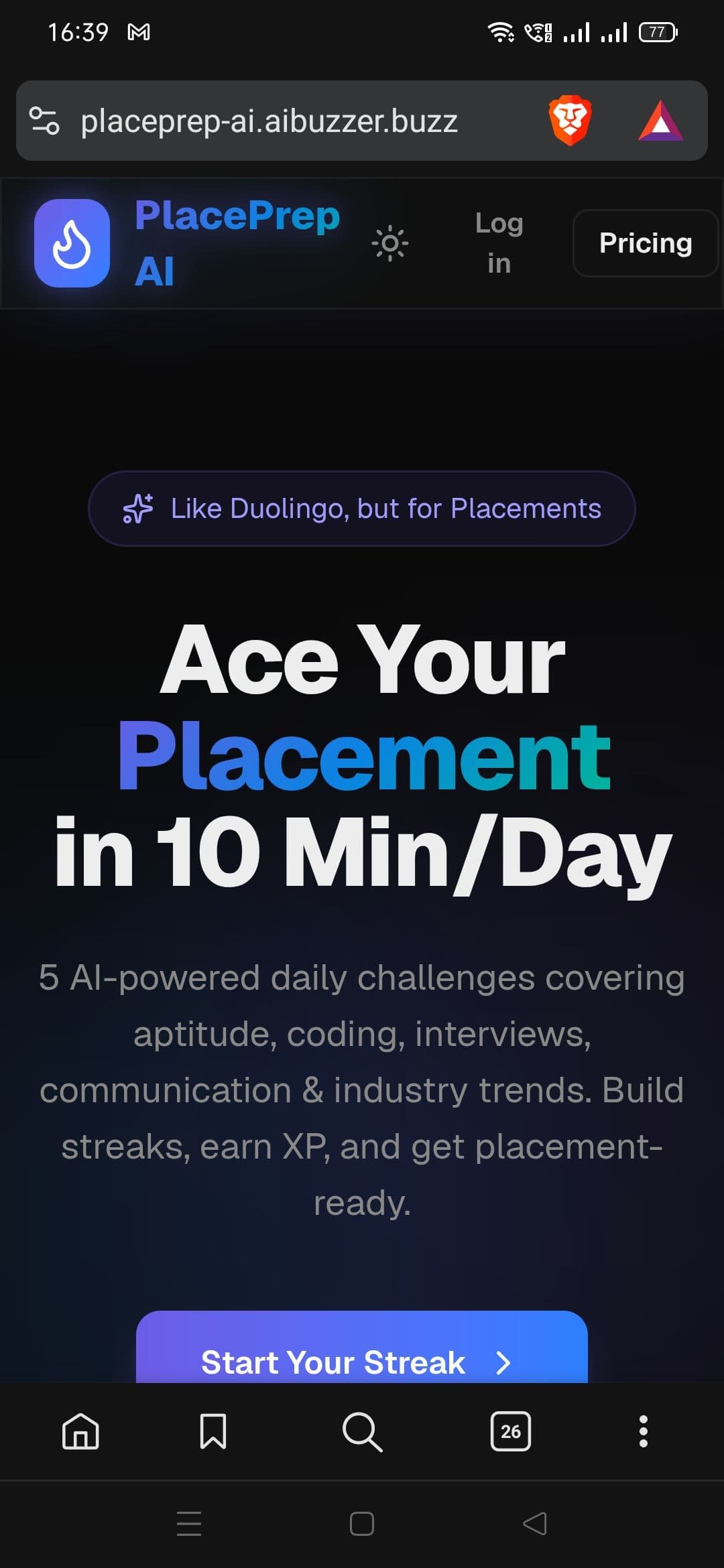 PlacePrep AI preview