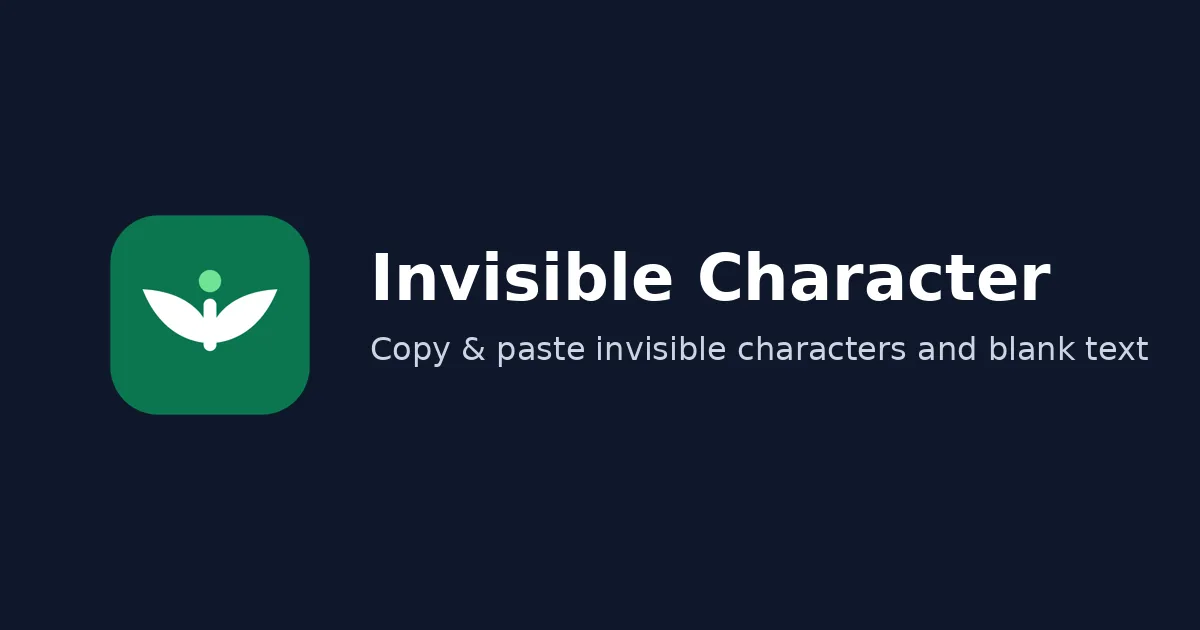Invisible Character preview
