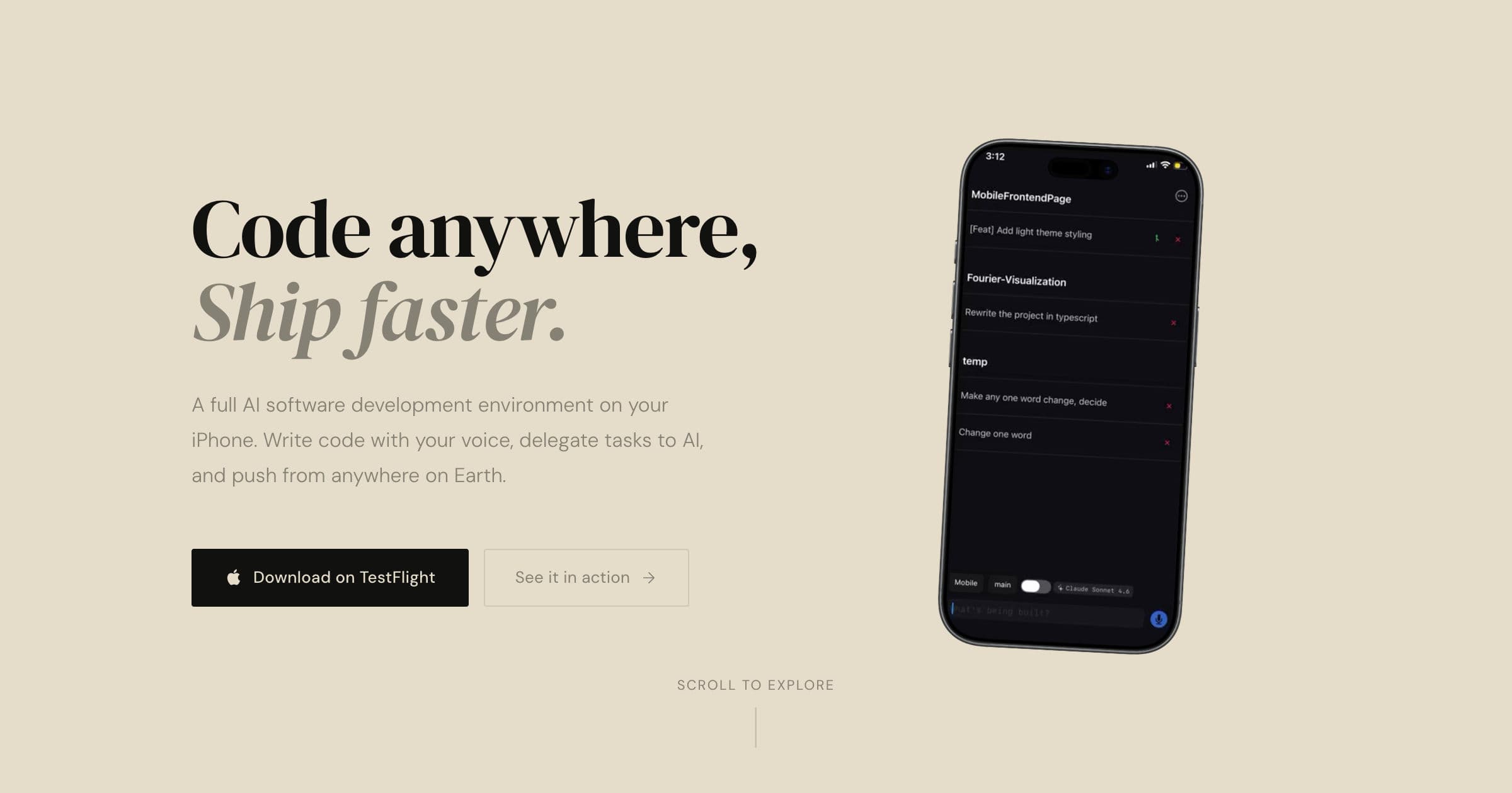 MobileCodeAI preview