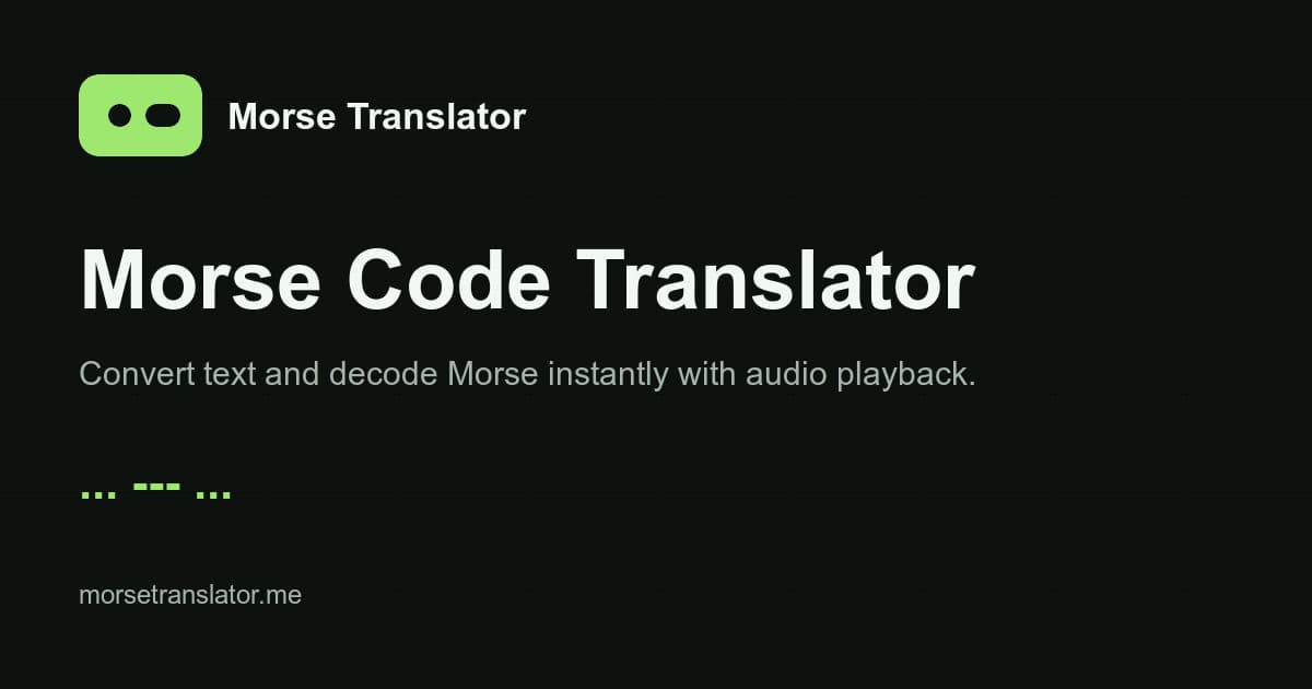 Morse Code Translator preview