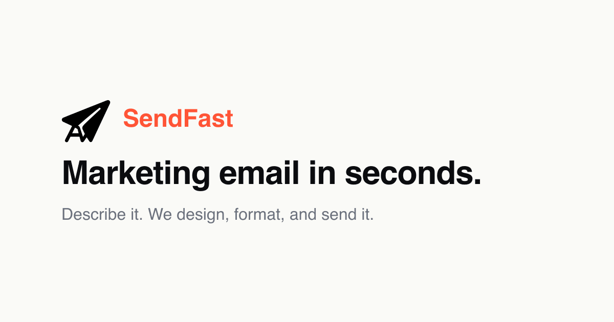 SendFast preview